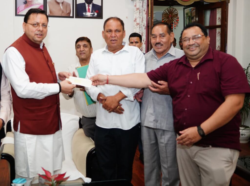 राज्य में आपदाओं से प्रभावित लोगों की मदद को बढ़ाया हाथ- 1 करोड़ रुपये की सहायता राशि की भेंट